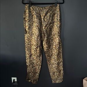 Vintage Paisley Gold Pants